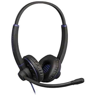 JPL Commander-PB V2 Headset - Wired, Black, Blue - Headset for Office/Call Center JPL Commander-PB V2 Headset - Wired, Black, Blue - Headset for Office/Call Center