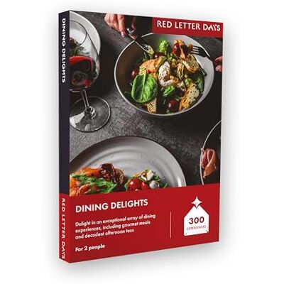 Red Letter Days Dining Delights Experience Gift Box for 2 – 240 Luxury Dining Experiences Red Letter Days Dining Delights Experience Gift Box for 2 – 240 Luxury Dining Experiences
