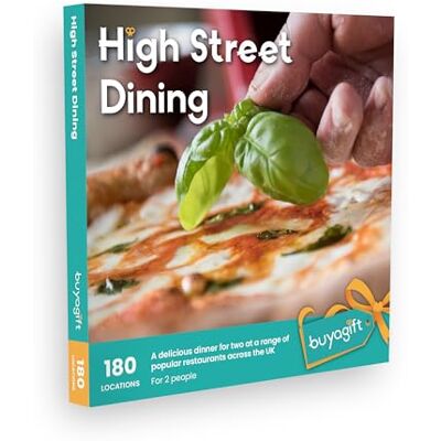 Buyagift High Street Dining Choose from 180 UK Food Locations for Two Many Culinary Outlets, Italian Bistro Menus, French Café Classics, Cuban Flavours, 24 Month Validity, Nationwide Buyagift High Street Dining Choose from 180 UK Food Locations for Two Many Culinary Outlets, Italian Bistro Menus, French Café Classics, Cuban Flavours, 24 Month Validity, Nationwide