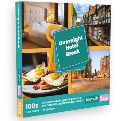Buyagift Overnight Hotel Break Experience Gift Voucher for Two Flexible One-Night Getaway, Traditional Rural Inns & Elegant Townhouses, Cooked or Continental Breakfast, UK & Europe Buyagift Overnight Hotel Break Experience Gift Voucher for Two Flexible One-Night Getaway, Traditional Rural Inns & Elegant Townhouses, Cooked or Continental Breakfast, UK & Europe