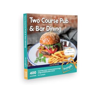 Buyagift 2-Course Pub Dining Experience Box for 2 – Savour Traditional British Fare at Cosy Pubs Across the UK Buyagift 2-Course Pub Dining Experience Box for 2 – Savour Traditional British Fare at Cosy Pubs Across the UK