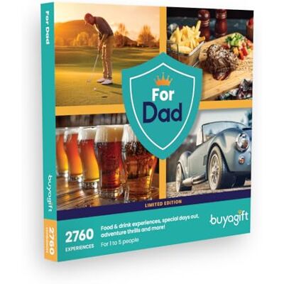 Buyagift Experience Birthday Gift for Dad, Physical Voucher 2760 Choices Gourmet Dining, Driving Track Days, Hotel Escapes, Brewery Tours, Multiple UK Venues Buyagift Experience Birthday Gift for Dad, Physical Voucher 2760 Choices Gourmet Dining, Driving Track Days, Hotel Escapes, Brewery Tours, Multiple UK Venues