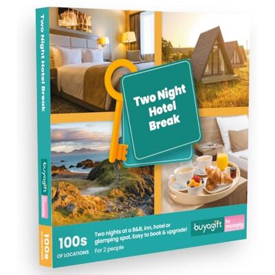 Buyagift Two Night Hotel Escape Experience Gift Voucher for Two Flexible Midweek or Weekend Short Break, Charming Rural Inns & Elegant Townhouses, Cooked Breakfast, UK & Europe Venues Buyagift Two Night Hotel Escape Experience Gift Voucher for Two Flexible Midweek or Weekend Short Break, Charming Rural Inns & Elegant Townhouses, Cooked Breakfast, UK & Europe Venues