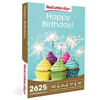 Red Letter Days Happy Birthday Choose from 2,625 UK Outings for Two Handpicked Selections, Quad Biking Adventures, Pampering Spa Breaks, Gourmet Meals, 24 Month Validity, Nationwide Red Letter Days Happy Birthday Choose from 2,625 UK Outings for Two Handpicked Selections, Quad Biking Adventures, Pampering Spa Breaks, Gourmet Meals, 24 Month Validity, Nationwide