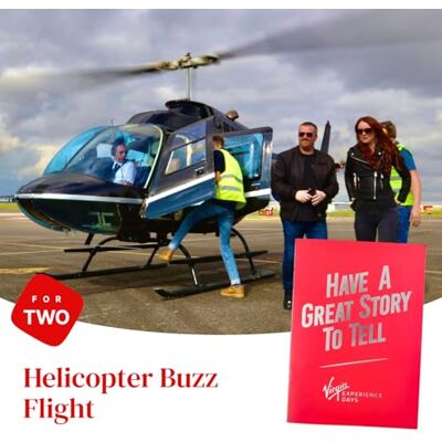 Virgin Experience Days Six Mile Helicopter Flight for Two, Gift Six mile helicopter flight for two at over 50 UK locations, scenic aerial sightseeing experience day gift for couples Virgin Experience Days Six Mile Helicopter Flight for Two, Gift Six mile helicopter flight for two at over 50 UK locations, scenic aerial sightseeing experience day gift for couples