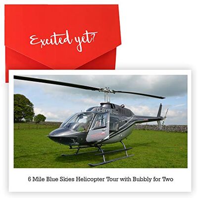 Red Letter Days Blue Skies 6 Mile Helicopter Tour with Bubbly Experience Gift for 2 Red Letter Days Blue Skies 6 Mile Helicopter Tour with Bubbly Experience Gift for 2