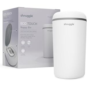 Shnuggle Eco-Touch Nappy Bin (Diaper Pail) Eco-Friendly Nappy Disposal System No Costly Refills – Use Any Bag Dual-Seal Odour Lock Easy-Clean, One-Hand Drop-and-Go Bin Shnuggle Eco-Touch Nappy Bin (Diaper Pail) Eco-Friendly Nappy Disposal System No Costly Refills – Use Any Bag Dual-Seal Odour Lock Easy-Clean, One-Hand Drop-and-Go Bin
