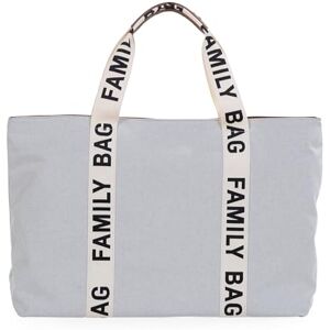 Childhome , Family Bag, Changing Bag, Travel/Weekend Bag, Large Capacity, Detachable Pouch Included, Signature Collection, White Childhome , Family Bag, Changing Bag, Travel/Weekend Bag, Large Capacity, Detachable Pouch Included, Signature Collection, White