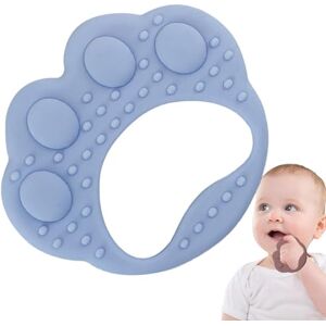 Generic Toddler Teether, Soft Silicone Dog Paw Shape Baby Teethers, Silicone Teether Baby Teether, Food-Grade Bump Wrist Hand Teethers, Sensory Exploration Toys for Babies Toddler Boys Girls