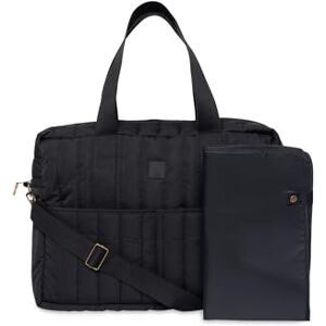 Jollein Puffed Moss Changing Bag Water-Repellent Pram Bag Multifunctional Black Jollein Puffed Moss Changing Bag Water-Repellent Pram Bag Multifunctional Black
