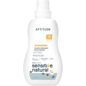 ATTITUDE Baby Laundry Detergent Liquid, EWG Verified, Safe for Baby Clothes, Infant and Newborn, Vegan and Naturally Derived Washing Soap, HE Compatible, Unscented, 35 Loads, 1 Liter ATTITUDE Baby Laundry Detergent Liquid, EWG Verified, Safe for Baby Clothes, Infant and Newborn, Vegan and Naturally Derived Washing Soap, HE Compatible, Unscented, 35 Loads, 1 Liter