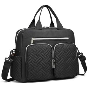 Kono Baby Changing Bag Nappy Changing Bags Multifunctional Baby Diaper Bag, Maternity Messenger for hospital with Insulated Pockets (Black) Kono Baby Changing Bag Nappy Changing Bags Multifunctional Baby Diaper Bag, Maternity Messenger for hospital with Insulated Pockets (Black)