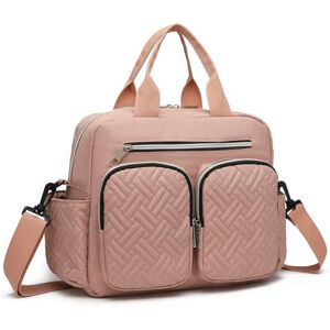 Kono Baby Changing Bag Nappy Changing Bags Multifunctional Baby Diaper Bag, Maternity Messenger for hospital with Insulated Pockets (Pink) Kono Baby Changing Bag Nappy Changing Bags Multifunctional Baby Diaper Bag, Maternity Messenger for hospital with Insulated Pockets (Pink)