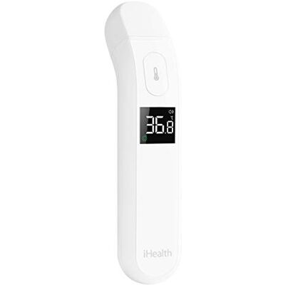 iHealth No-Touch Forehead Thermometer, Digital Infrared Forehead Thermometer for Adults and Kids, Touchless Digital Baby Thermometer with Fever Indicator, Non Contact Thermometer (PT2L) iHealth No-Touch Forehead Thermometer, Digital Infrared Forehead Thermometer for Adults and Kids, Touchless Digital Baby Thermometer with Fever Indicator, Non Contact Thermometer (PT2L)