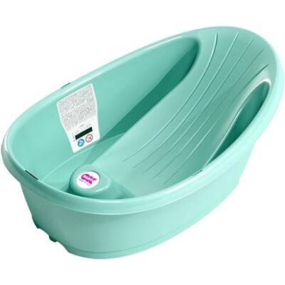 OKBABY Onda Baby Compact Baby Bath Tub, 0-12 Months, Turquoise OKBABY Onda Baby Compact Baby Bath Tub, 0-12 Months, Turquoise