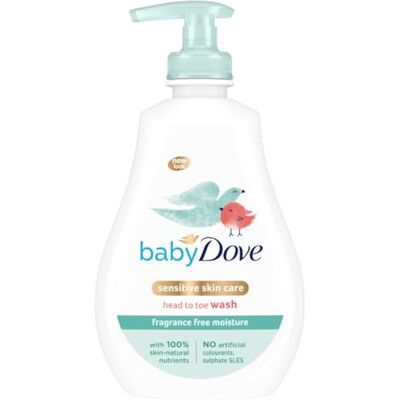 Dove Baby Head to Toe Wash Sensitive Moisture 200ml – Fragrance Free Baby Bath & Body Wash for Delicate Skin Dove Baby Head to Toe Wash Sensitive Moisture 200ml – Fragrance Free Baby Bath & Body Wash for Delicate Skin