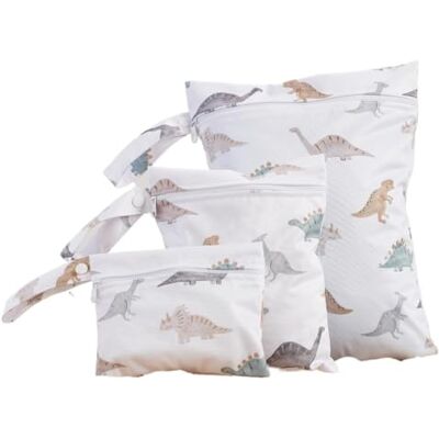 LIUHLFSR 3pcs Cloth Diaper Wet Dry Bags for Travel Swimming LIUHLFSR 3pcs Cloth Diaper Wet Dry Bags for Travel Swimming