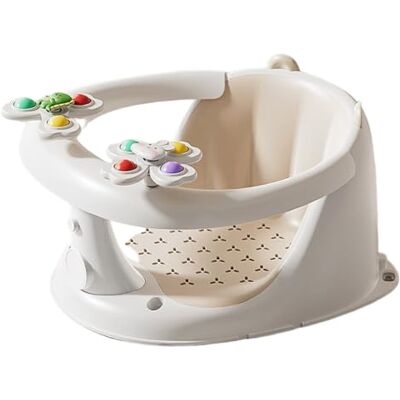 Lcarege Baby Bath Seat 6 Months Plus, Multifunctional Anti-tip Baby Bath Chair with Ergonomic TPE Cushion for Bathing, Sitting & Dining Lcarege Baby Bath Seat 6 Months Plus, Multifunctional Anti-tip Baby Bath Chair with Ergonomic TPE Cushion for Bathing, Sitting & Dining