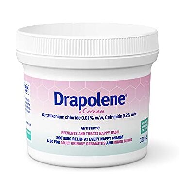 Drapolene ® Cream 350g Tub For Sore Skin Caused by Incontinence Prevents and Treats Nappy Rash Soothes and Protects Baby's Bottom from Newborn Onwards Drapolene ® Cream 350g Tub For Sore Skin Caused by Incontinence Prevents and Treats Nappy Rash Soothes and Protects Baby's Bottom from Newborn Onwards