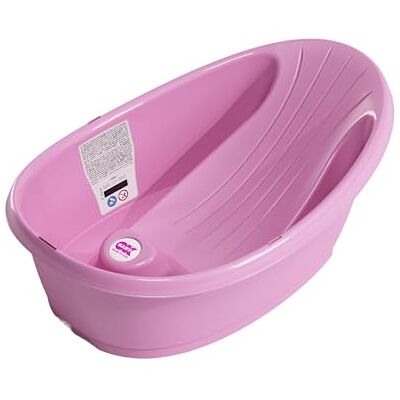 OKBABY Onda Baby Compact Baby Bath Tub, 0-12 Months, Pink OKBABY Onda Baby Compact Baby Bath Tub, 0-12 Months, Pink
