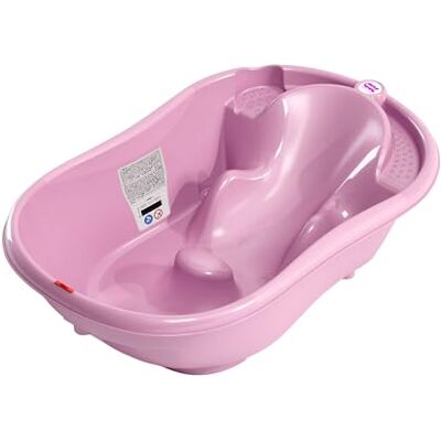 OKBABY Onda Ergonomic Bath Tub for Baby Bathing 0-12 Months Pink OKBABY Onda Ergonomic Bath Tub for Baby Bathing 0-12 Months Pink