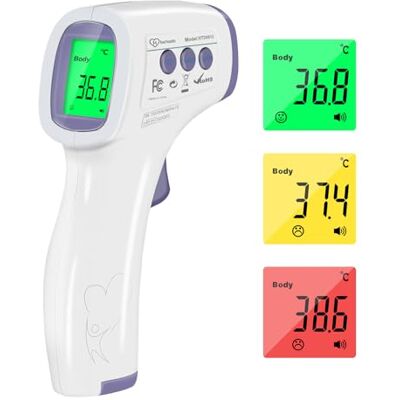 hetaida Forehead Thermometer for Adults and Children, Non Contact Digital Infrared Thermometer for Kids, No Touch Temperature Gun Baby Body Thermometers with Instant Accurate Reading and Fever Alarm hetaida Forehead Thermometer for Adults and Children, Non Contact Digital Infrared Thermometer for Kids, No Touch Temperature Gun Baby Body Thermometers with Instant Accurate Reading and Fever Alarm
