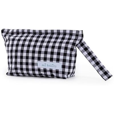 mi bollito Baby toiletry bag cotton diaper bag small organiser bag for toiletries and baby hygiene accessories. Practical and convenient to carry., Black/White, Vichi mi bollito Baby toiletry bag cotton diaper bag small organiser bag for toiletries and baby hygiene accessories. Practical and convenient to carry., Black/White, Vichi