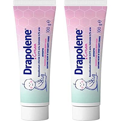 Drapolene Cream 100 g Tube – Pack of 2 – Antiseptic & Protective Nappy Rash Cream for Babies and Adults Drapolene Cream 100 g Tube – Pack of 2 – Antiseptic & Protective Nappy Rash Cream for Babies and Adults