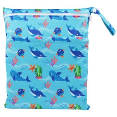 LIUHLFSR Wet Dry Bag with Two Zippered for Travel Swimming Diaper Nappy Waterproof Reusable Washable(Grey) LIUHLFSR Wet Dry Bag with Two Zippered for Travel Swimming Diaper Nappy Waterproof Reusable Washable(Grey)