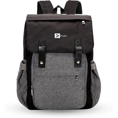 Flex Value Flex Large Waterproof Diaper Changing Baby Bag Backpack with USB Port Pram Hooks Durable Oxford Fabric Nappy Bag Insulated Bottle pouch 2 Side pockets Padded Straps forTravel Hospital Bag Black Top Flex Value Flex Large Waterproof Diaper Changing Baby Bag Backpack with USB Port Pram Hooks Durable Oxford Fabric Nappy Bag Insulated Bottle pouch 2 Side pockets Padded Straps forTravel Hospital Bag Black Top