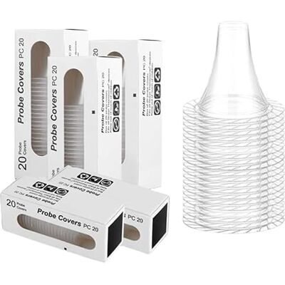 Equitack 200 Counts Disposable Ear Thermometer Probe Covers, Refill Caps Lens Filters for All Braun & Other Types Digital Thermometers Equitack 200 Counts Disposable Ear Thermometer Probe Covers, Refill Caps Lens Filters for All Braun & Other Types Digital Thermometers