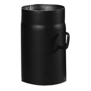 Kamino-Flam Ø 120 mm Stove Pipe with Throttle, approx. 250 mm Straight Length Flue Pipe with Damper, Steel Stove Pipe Extension with with Throttle Flap, Heat Resistant Senotherm Coating, Black Kamino-Flam Ø 120 mm Stove Pipe with Throttle, approx. 250 mm Straight Length Flue Pipe with Damper, Steel Stove Pipe Extension with with Throttle Flap, Heat Resistant Senotherm Coating, Black