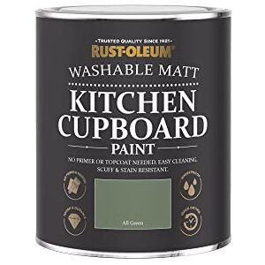 Rust-Oleum Green Kitchen Cupboard Paint in Matt Finish All Green 750ml Rust-Oleum Green Kitchen Cupboard Paint in Matt Finish All Green 750ml