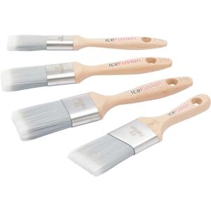 ProDec Advance 4 piece Ice Fusion Trade Professional Synthetic Paint Brush Set for Painting with Emulsion, Gloss and Satin Paints on Walls, Ceilings, Wood and Metal, Contains 1, 1.5, 2 inch Brushes ProDec Advance 4 piece Ice Fusion Trade Professional Synthetic Paint Brush Set for Painting with Emulsion, Gloss and Satin Paints on Walls, Ceilings, Wood and Metal, Contains 1, 1.5, 2 inch Brushes