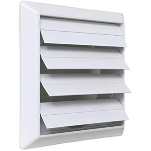 La Ventilazione S19150B Overlay Ventilation Grille ABS White with Gravity Fins Dimensions 185x185mm La Ventilazione S19150B Overlay Ventilation Grille ABS White with Gravity Fins Dimensions 185x185mm