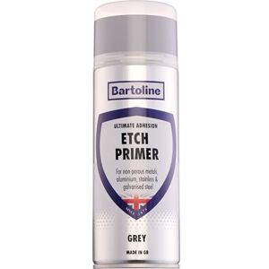 Bartoline Grey Etch Primer Spray 400ml Matt Finish – High-Adhesion Metal Primer for Aluminium, Galvanised Steel, Auto Parts and DIY Bartoline Grey Etch Primer Spray 400ml Matt Finish – High-Adhesion Metal Primer for Aluminium, Galvanised Steel, Auto Parts and DIY