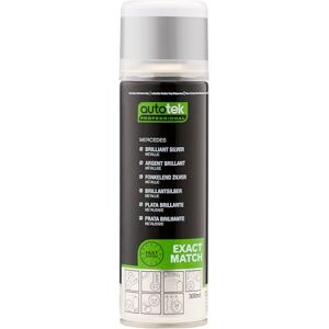Autotek Professional Exact Match Car Spray Paint, Mercedes Brilliant Silver Metallic Aerosol Spray, 300 ml Autotek Professional Exact Match Car Spray Paint, Mercedes Brilliant Silver Metallic Aerosol Spray, 300 ml