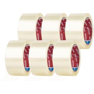 GRIFEMA GA4003-6 Clear Low Noise Packing Tape 6 Rolls Strong Heavy Duty Parcel Tape Strong Adhesive Sellotape Industrial Duty Cellotape for Packing Boxes, Moving House(5CM X 66M) GRIFEMA GA4003-6 Clear Low Noise Packing Tape 6 Rolls Strong Heavy Duty Parcel Tape Strong Adhesive Sellotape Industrial Duty Cellotape for Packing Boxes, Moving House(5CM X 66M)