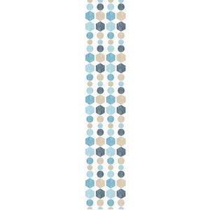 Ambiance Sticker Pre-Pasted Non-Woven Wallpaper Roll Bohemian Ethnic Blue Decorative Adhesive – 1 Roll H300 x W60 cm Ambiance Sticker Pre-Pasted Non-Woven Wallpaper Roll Bohemian Ethnic Blue Decorative Adhesive – 1 Roll H300 x W60 cm