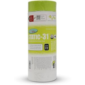 Axus Decor Static-31 Pre-taped Protection Film, Pre-Taped Masking Film Transparent, Waterproof & Residue-Free Ideal For Painting Decoration & DIY Projects 2.4m x 20m Blue Axus Decor Static-31 Pre-taped Protection Film, Pre-Taped Masking Film Transparent, Waterproof & Residue-Free Ideal For Painting Decoration & DIY Projects 2.4m x 20m Blue