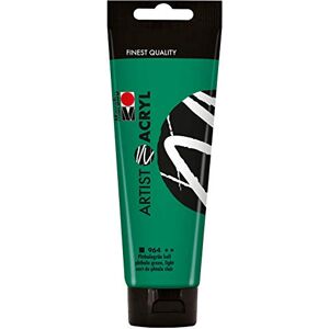 Marabu , Phthalo, Fine Acrylic Paint, Artist Quality, Water-Based, Pastose Consistency, Highly Pigmented, Very Good Brilliance and Coverage, Light Phthalog Green, 120 ml (Pack of 1) Marabu , Phthalo, Fine Acrylic Paint, Artist Quality, Water-Based, Pastose Consistency, Highly Pigmented, Very Good Brilliance and Coverage, Light Phthalog Green, 120 ml (Pack of 1)
