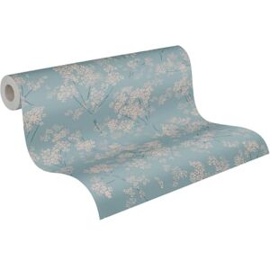 A.S. Création Floral Wallpaper Blue Beige Turquoise Wall Wallpaper 395485 High-Quality Non-Woven Wallpaper for Various Living Rooms 10.05 m x 0.53 m Made in Germany A.S. Création Floral Wallpaper Blue Beige Turquoise Wall Wallpaper 395485 High-Quality Non-Woven Wallpaper for Various Living Rooms 10.05 m x 0.53 m Made in Germany