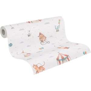 A.S. Création Lilly & Luis Children's Room Wallpaper Lilly & Luis Durable Non-Woven Wallpaper with Circus Design, 10,05 m x 0,53 m, Multicoloured, Made in Germany, 771481. A.S. Création Lilly & Luis Children's Room Wallpaper Lilly & Luis Durable Non-Woven Wallpaper with Circus Design, 10,05 m x 0,53 m, Multicoloured, Made in Germany, 771481.