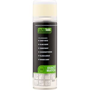 Autotek Professional Exact Match Car Spray Paint, Volkswagen Candy White Aerosol Spray, 300 ml Autotek Professional Exact Match Car Spray Paint, Volkswagen Candy White Aerosol Spray, 300 ml
