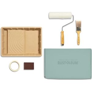 Rust-Oleum Ready to Roll Eco Paint Kit (Large) Garden Satin Paint 2.5L Ocean Blue Rust-Oleum Ready to Roll Eco Paint Kit (Large) Garden Satin Paint 2.5L Ocean Blue