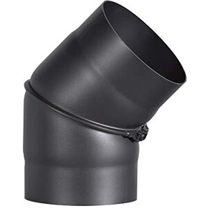 FIREFIX R150/B45 2mm Thick Steel Smoking Pipe Elbow 150mm Diameter for Stoves and Fire Pits Senotherm Black 0-45 Degree Adjustable Without Cleaning Door FIREFIX R150/B45 2mm Thick Steel Smoking Pipe Elbow 150mm Diameter for Stoves and Fire Pits Senotherm Black 0-45 Degree Adjustable Without Cleaning Door