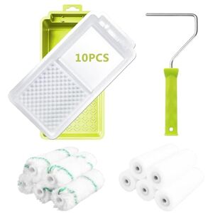 Woobroo Paint Roller Set-4 inch 22 Pack High Density Foam Paint Roller, Wall Paint Brush Set for Walls Ceilings and Furniture Painting Woobroo Paint Roller Set-4 inch 22 Pack High Density Foam Paint Roller, Wall Paint Brush Set for Walls Ceilings and Furniture Painting