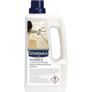 STARWAX Marble and porous natural stone waterproofing sealant- Marble and natural stone -Protects Waterproofs Effective Against Water, Grease & Vinegar Stains 1L 20m² STARWAX Marble and porous natural stone waterproofing sealant- Marble and natural stone -Protects Waterproofs Effective Against Water, Grease & Vinegar Stains 1L 20m²