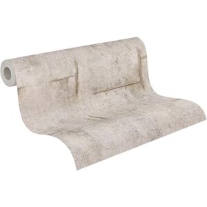 A.S. Création Livingwalls Cosmopolitan 790853 Non-Woven Wallpaper with Concrete Design in Grey, Metallic Modern Industrial Wallpaper 10.05 m x 0.53 m A.S. Création Livingwalls Cosmopolitan 790853 Non-Woven Wallpaper with Concrete Design in Grey, Metallic Modern Industrial Wallpaper 10.05 m x 0.53 m