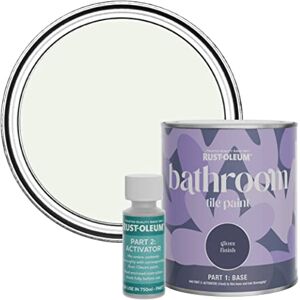 Rust-Oleum White Water-Resistant Bathroom Tile Paint in Gloss Finish Steamed Milk 750ml Rust-Oleum White Water-Resistant Bathroom Tile Paint in Gloss Finish Steamed Milk 750ml